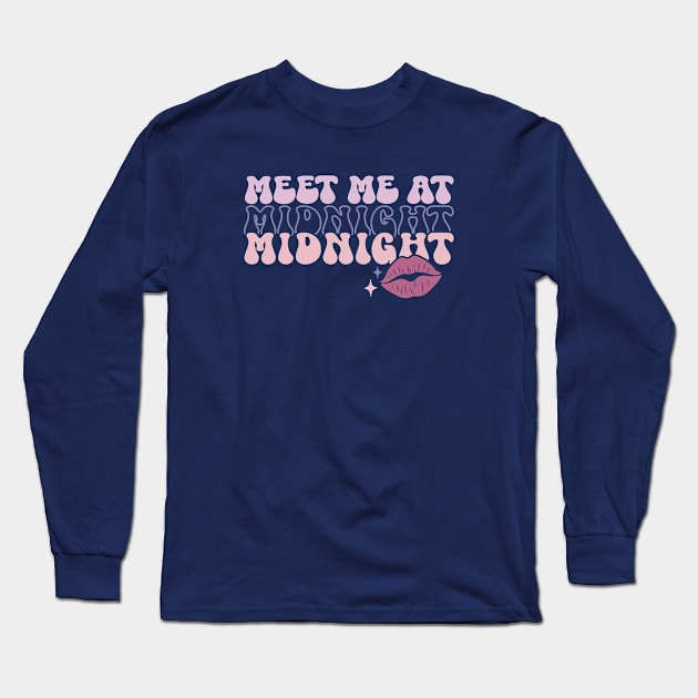 Meet Me At Midnight Long Sleeve T-Shirt by OddPop